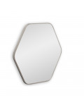 Зеркало в серебряной тонкой раме Hexagon S Silver (Хексаген)  Smal 60*54 см в интернет-магазине зеркальной мастерской ЗЕРКАЛА-М фото 1 