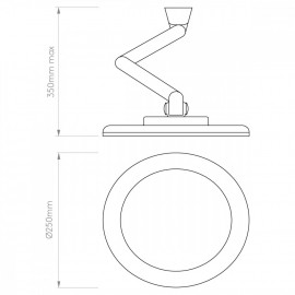 Зеркало с подсветкой Niimi Round LED 1163003 